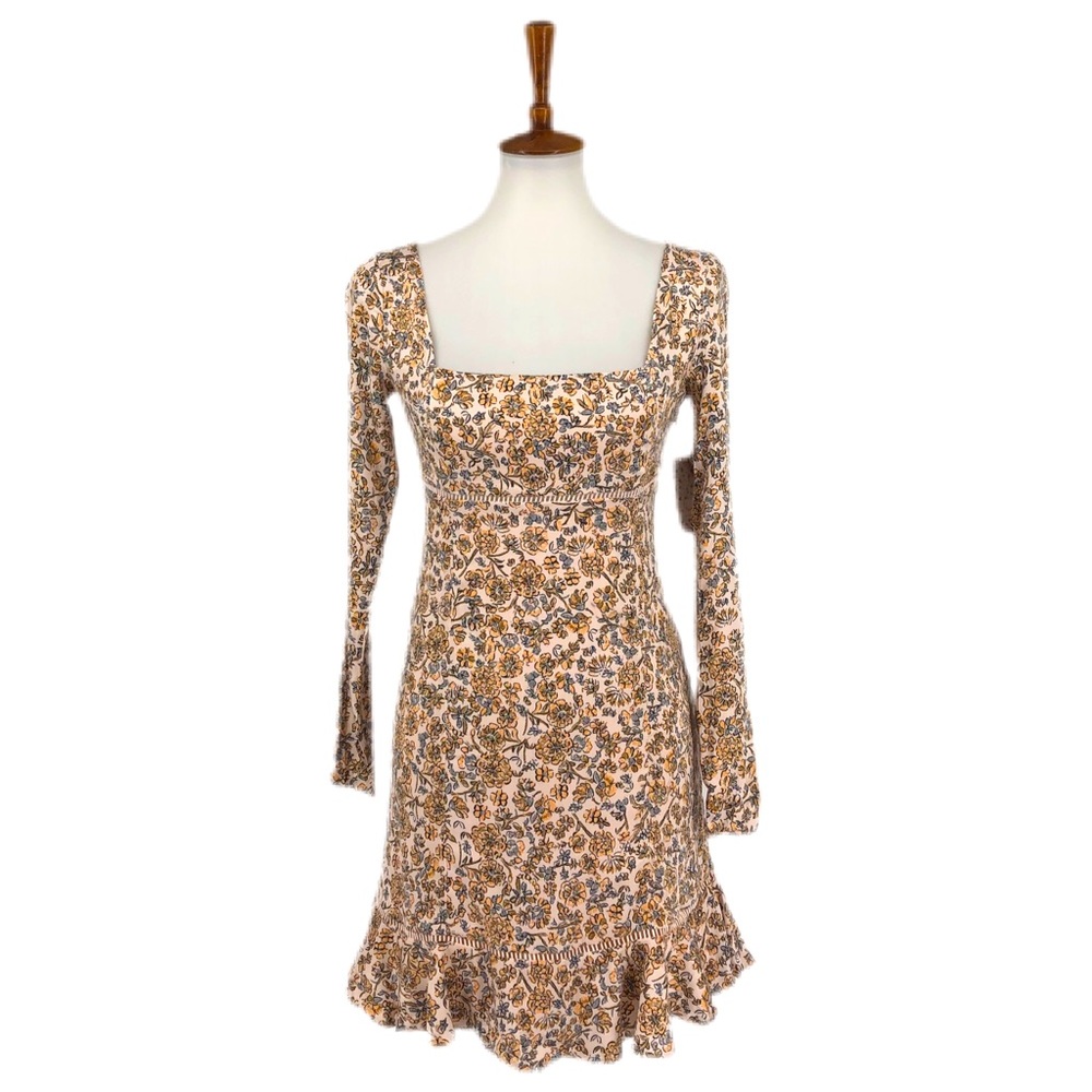 Free People Ivory Boheme Long Sleeve Mini Dress - Picture 2 of 10